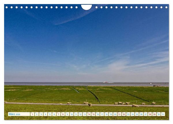 Produktbild: Cuxhaven, Landschaften zwischen K&uuml;ste und Heide (Wandkalender 2026 DIN A4 quer), CALVENDO Monatskalender