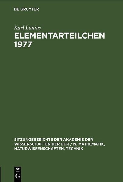 Produktbild: Elementarteilchen 1977