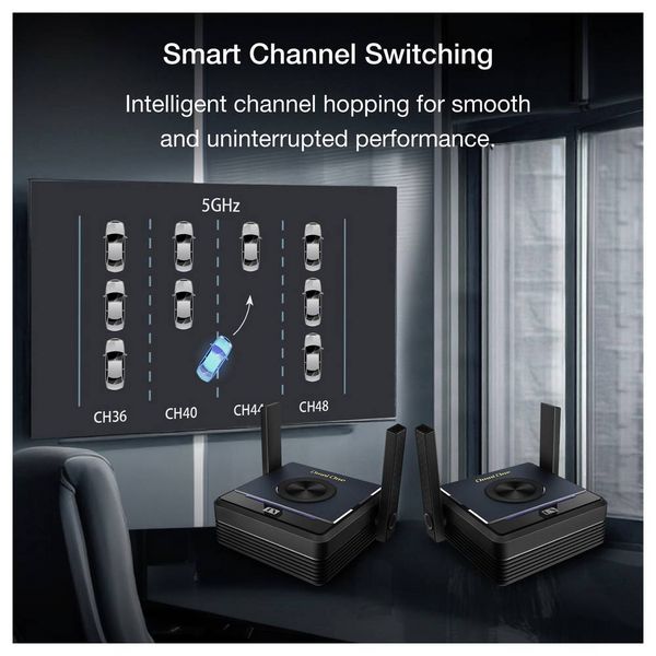 Produktbild: EZCast Omni One Wireless HDMI Extender HDMI&reg;, USB-C&reg; (DP Alt Mode) HDMI Extender 800m