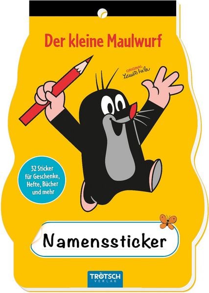 Produktbild: Tr&ouml;tsch Der kleine Maulwurf Namenssticker