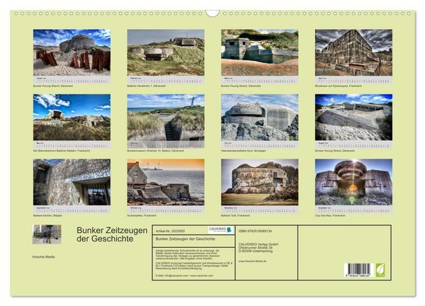 Produktbild: Bunker Zeitzeugen der Geschichte (Wandkalender 2026 DIN A2 quer), CALVENDO Monatskalender