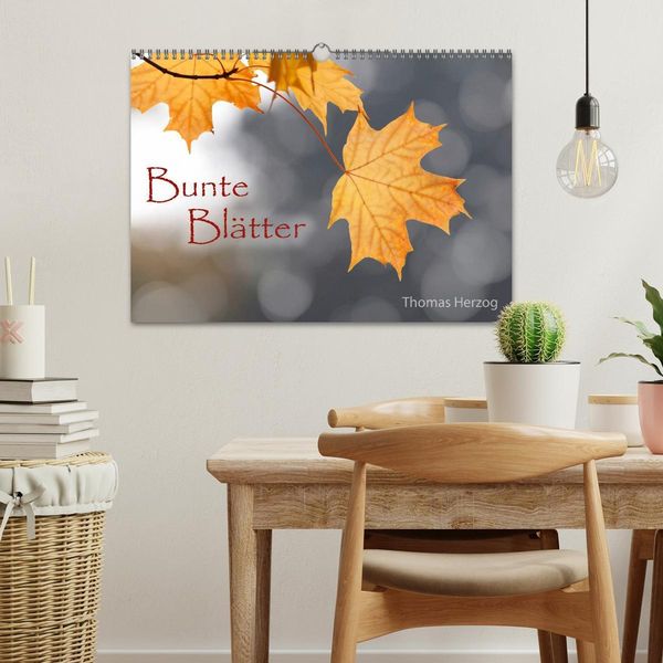 Produktbild: Bunte Bl&auml;tter (Wandkalender 2026 DIN A3 quer), CALVENDO Monatskalender