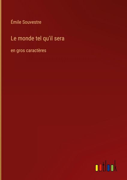 Produktbild: Le monde tel qu'il sera