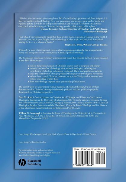 Produktbild: Blackwell Companion Political Theology