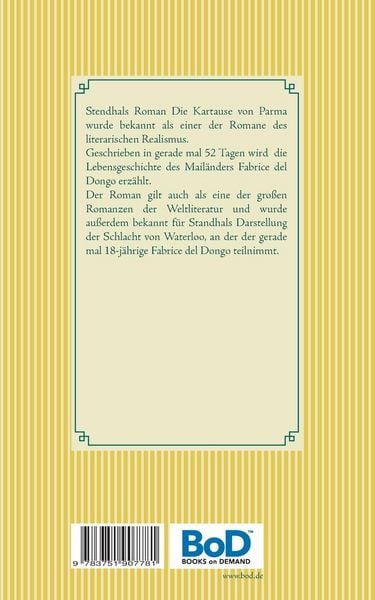 Produktbild: Die Kartause von Parma