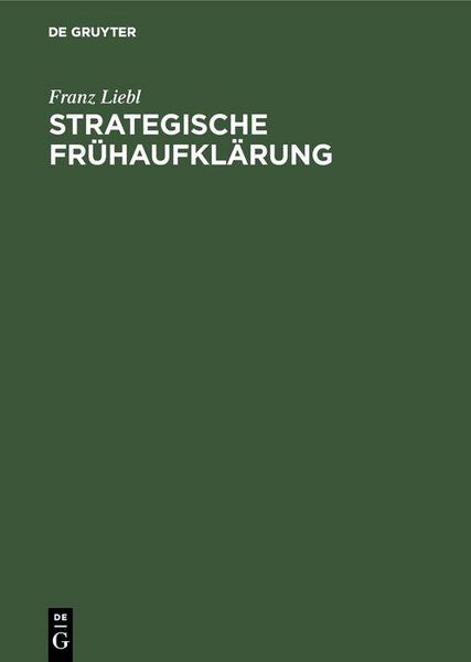 Produktbild: Strategische Fr&uuml;haufkl&auml;rung