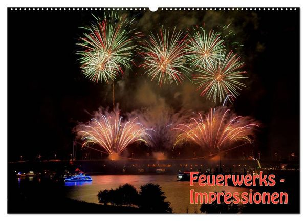 Produktbild: Feuerwerks - Impressionen (Wandkalender 2026 DIN A2 quer), CALVENDO Monatskalender