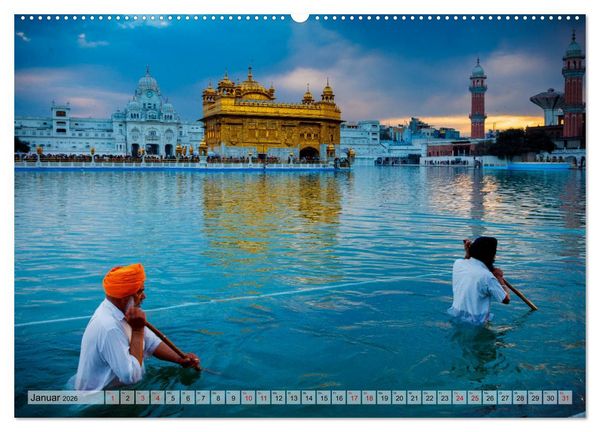 Produktbild: Indien - Spektakel der Farben (hochwertiger Premium Wandkalender 2026 DIN A2 quer), Kunstdruck in Hochglanz