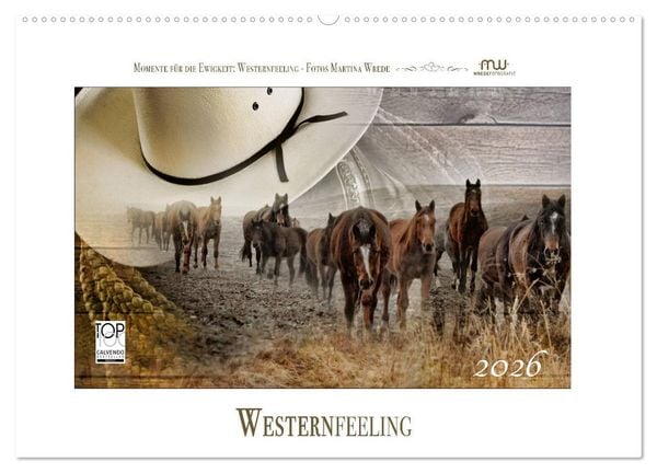 Produktbild: Western-Feeling (Wandkalender 2026 DIN A2 quer), CALVENDO Monatskalender