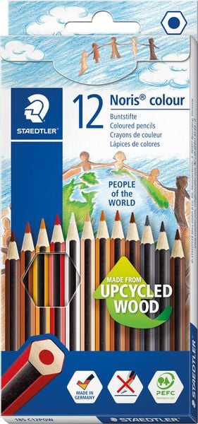 STAEDTLER Buntstifte Noris colour 185 People of the World, 12er Set Sonderedition