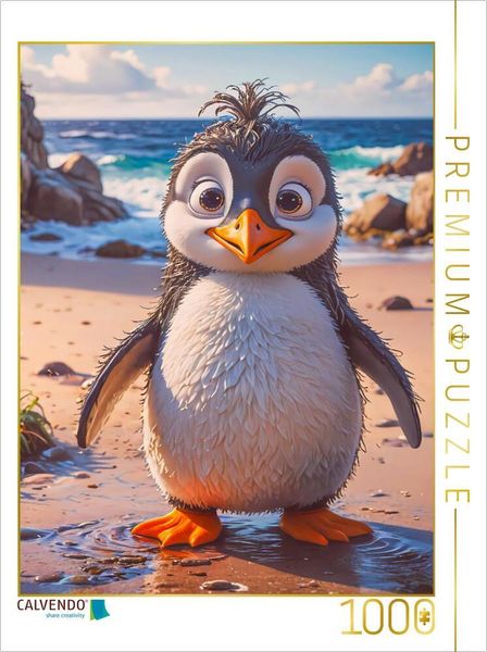 Produktbild: CALVENDO Puzzle Der Pinguin aus Neuseeland | 1000 Teile Lege-Gr&ouml;&szlig;e 64x48cm Foto-Puzzle f&uuml;r gl&uuml;ckliche Stunden