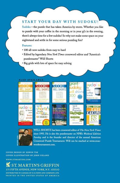 Produktbild: Will Shortz Presents Sudoku for Your Bedside