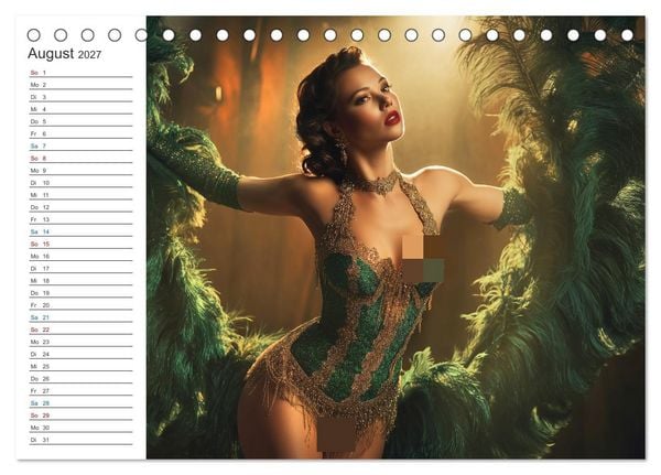 Produktbild: Burlesque Glamour (Tischkalender 2027 DIN A5 quer), CALVENDO Monatskalender