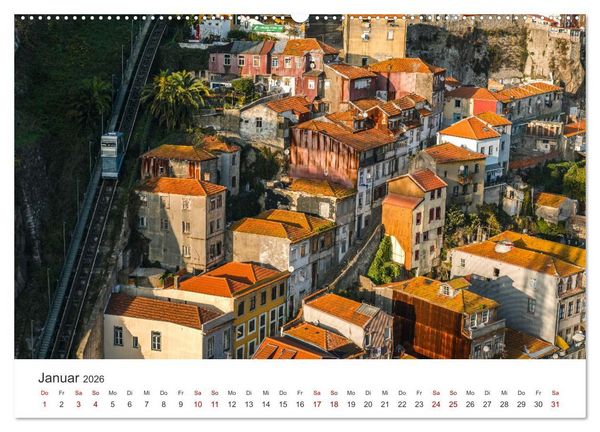 Produktbild: Porto - Eine Liebeserkl&auml;rung (hochwertiger Premium Wandkalender 2026 DIN A2 quer), Kunstdruck in Hochglanz