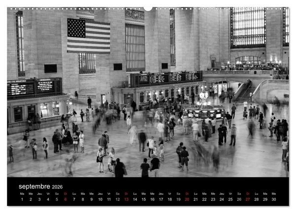Produktbild: New York en noir et blanc (Calendrier mural 2026 DIN A2 vertical) calendrier de bureau