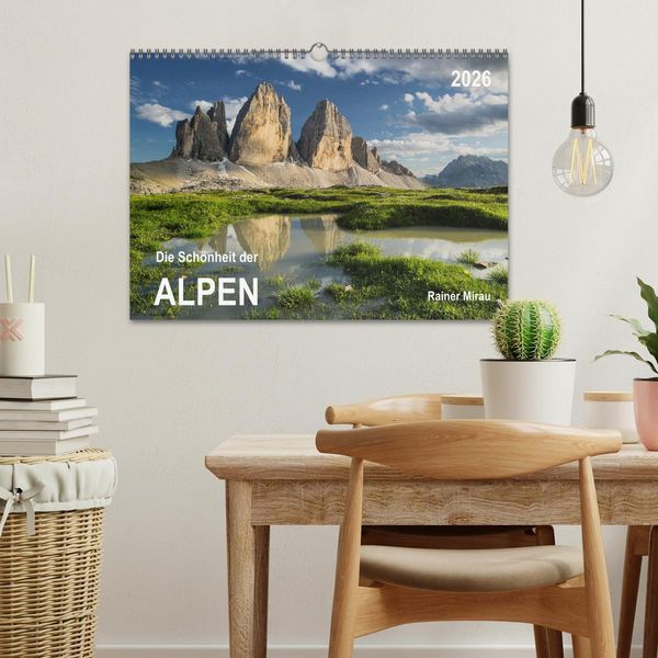 Produktbild: Die Sch&ouml;nheit der Alpen (Wandkalender 2026 DIN A3 quer), CALVENDO Monatskalender