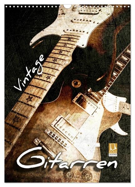 Produktbild: Vintage Gitarren (Wandkalender 2026 DIN A3 hoch), CALVENDO Monatskalender