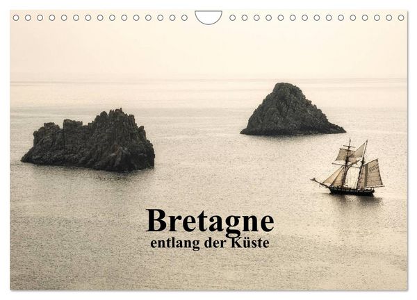 Bretagne entlang der Küste (Wandkalender 2026 DIN A4 quer), CALVENDO Monatskalender