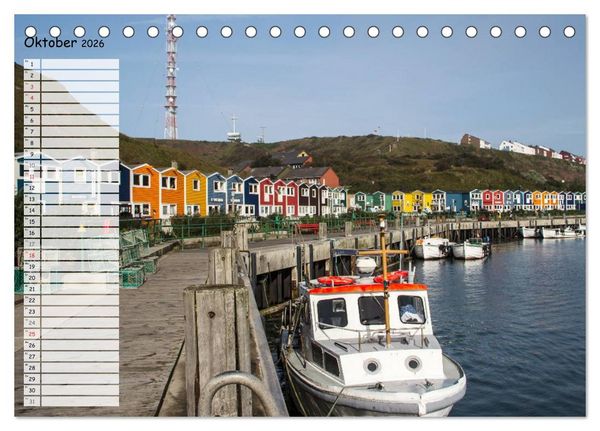 Produktbild: Helgoland - idyllische Nordseeinsel (Tischkalender 2026 DIN A5 quer), CALVENDO Monatskalender