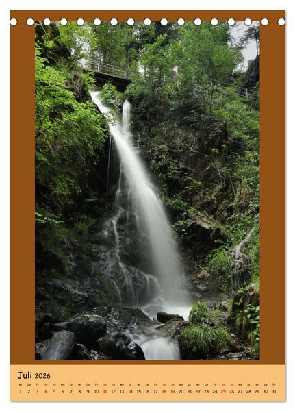 Produktbild: Schwarzwald Wasserf&auml;lle (Tischkalender 2026 DIN A5 hoch), CALVENDO Monatskalender