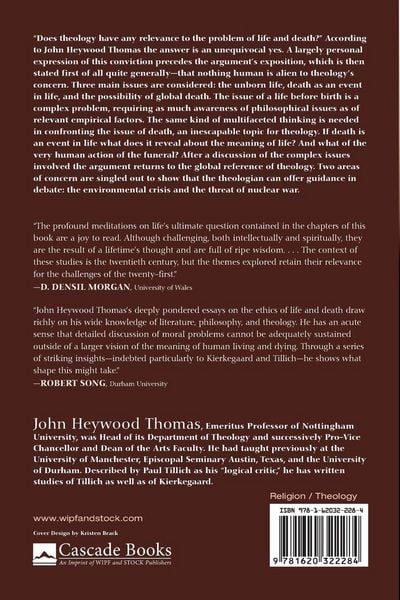 Produktbild: Theology and Issues of Life and Death