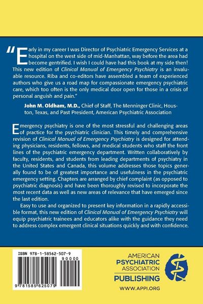 Produktbild: Clinical Manual of Emergency Psychiatry