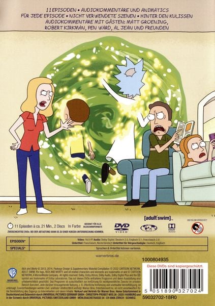 Produktbild: Rick & Morty - Staffel 1 [2 DVDs]