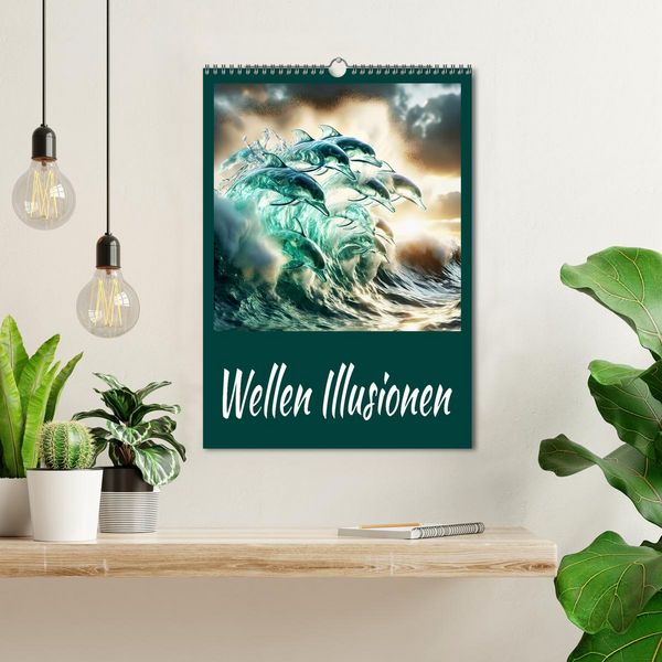 Produktbild: Wellen Illusionen (Wandkalender 2026 DIN A3 hoch), CALVENDO Monatskalender