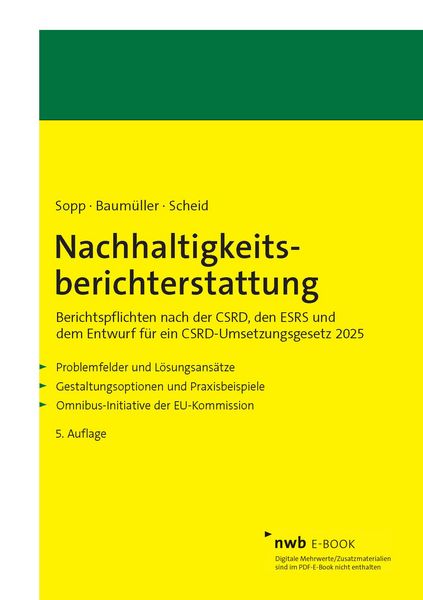 Produktbild: Nachhaltigkeitsberichterstattung