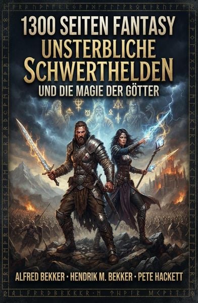Produktbild: 1300 Seiten Fantasy: Unsterbliche Schwerthelden und die Magie der G&ouml;tter