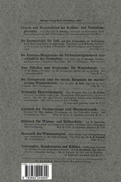 Produktbild: Berechnung der K&auml;ltemaschinen auf Grund der Entropie-Diagramme