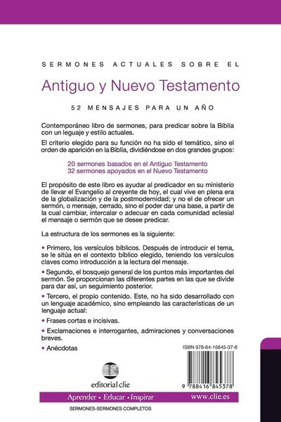 Produktbild: El Sermones Actuales Sobre El Antiguo Y El Nuevo Testamento