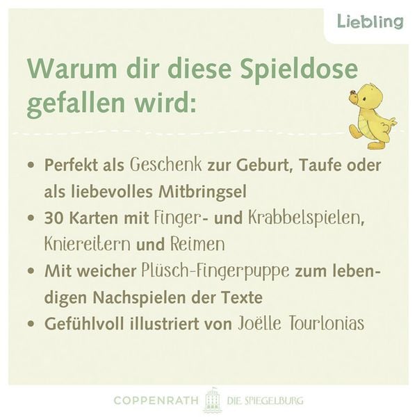 Produktbild: Spieledose &ndash; Sch&ouml;n, dass du da bist!