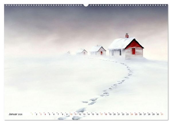 Produktbild: Wintertr&auml;ume &ndash; Zauberhafte Landschaften (hochwertiger Premium Wandkalender 2026 DIN A2 quer), Kunstdruck in Hochglanz