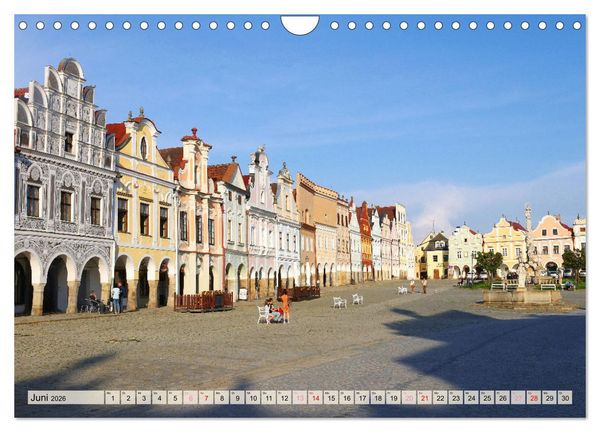 Produktbild: Bezauberndes Telc in Tschechien (Wandkalender 2026 DIN A4 quer), CALVENDO Monatskalender