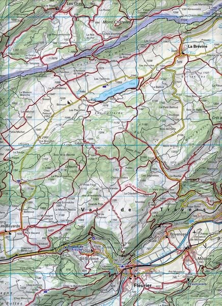 Produktbild: K&uuml;mmerly+Frey Wanderkarte 16 Val de Travers 1:40.000