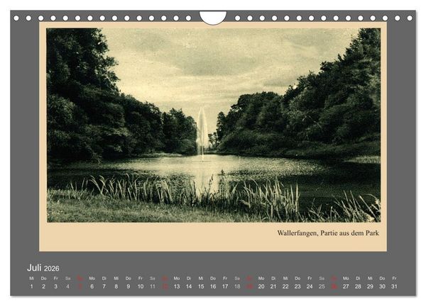 Produktbild: Saarland - vunn domols (frieher), Landkreis Saarlouis (Wandkalender 2026 DIN A4 quer), CALVENDO Monatskalender