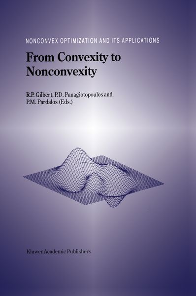Produktbild: From Convexity to Nonconvexity