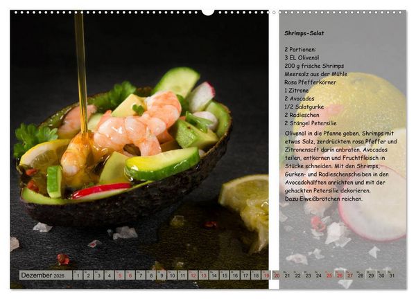 Produktbild: Low Carb 2.0 - Leichte Rezepte zum Selberkochen (hochwertiger Premium Wandkalender 2026 DIN A2 quer), Kunstdruck in Hochglanz
