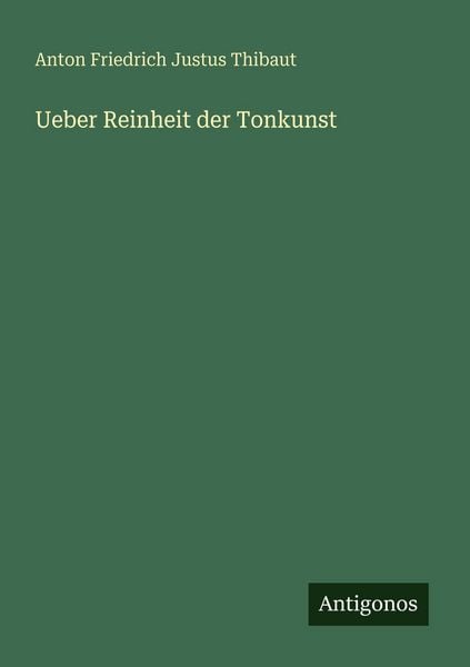 Produktbild: Ueber Reinheit der Tonkunst