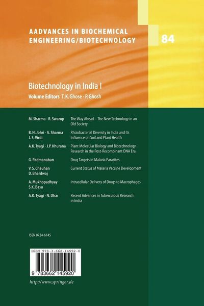 Produktbild: Biotechnology in India I