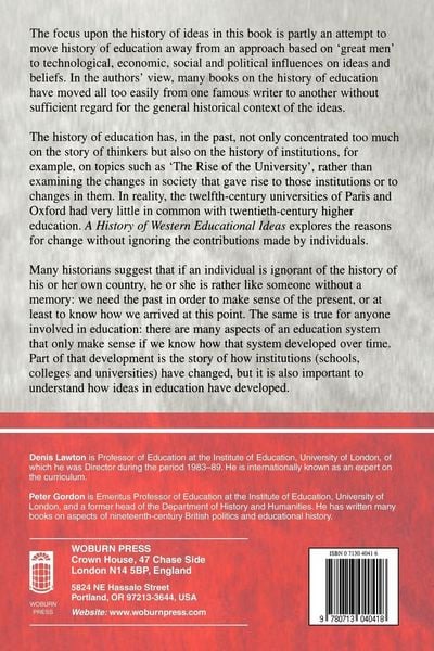Produktbild: A History of Western Educational Ideas