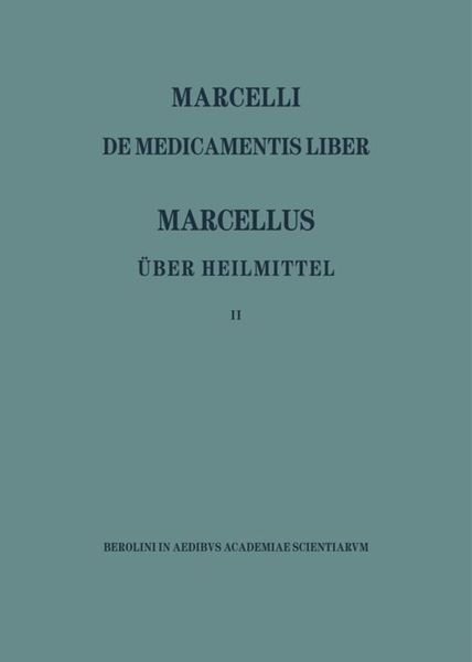 Produktbild: Marcellus &ndash; &Uuml;ber die Heilmittel 2
