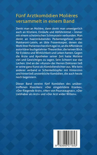 Produktbild: Arztkom&ouml;dien: Moli&egrave;re: Der eingebildete Kranke, Der Arzt wider Willen u.a. Kom&ouml;dien