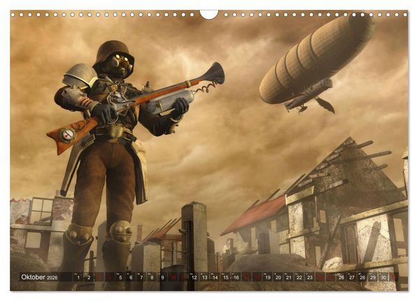 Produktbild: Steampunk Tr&auml;ume (Wandkalender 2026 DIN A3 quer), CALVENDO Monatskalender