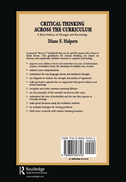 Produktbild: Critical Thinking Across the Curriculum