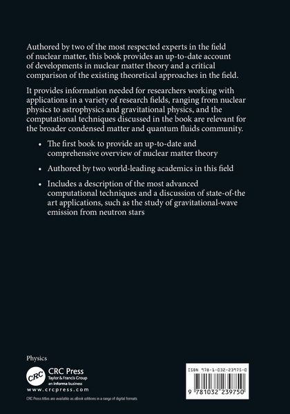 Produktbild: Nuclear Matter Theory