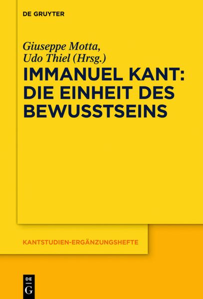 Produktbild: Immanuel Kant &ndash; Die Einheit des Bewusstseins