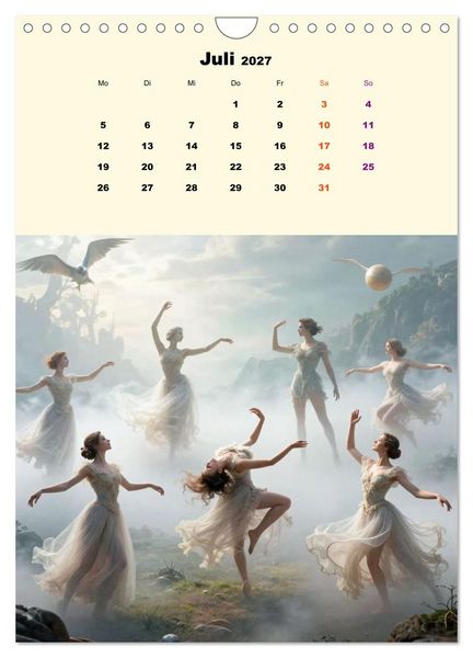 Produktbild: TraumT&auml;nzer - Schritte durch Zeit, Licht und Illusion (Wandkalender 2027 DIN A4 hoch), CALVENDO Monatskalender