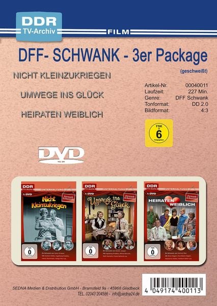 DFF-Schwnke 3er Package - Nicht Kleinzukriegen - Umwege Ins Glck